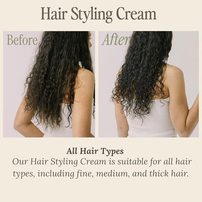 Salée Styling Hair Cream Slickback Gel – Smoothing & Anti-Frizz for Women, Kids, Girls – Curls, Wavy & Straight Hair, 6 oz Avelisse