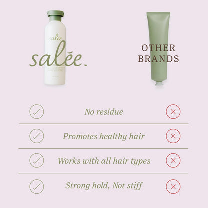 Salée Styling Hair Cream Slickback Gel – Smoothing & Anti-Frizz for Women, Kids, Girls – Curls, Wavy & Straight Hair, 6 oz Avelisse