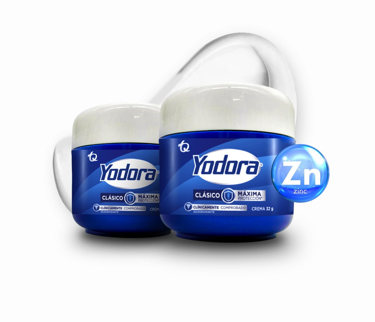 YAHVE Classic Yodora Deodorant Maximum Protection - Pack of 2 (32g Each) - Despensa Colombiana Avelisse