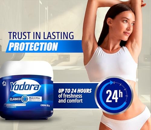 YAHVE Classic Yodora Deodorant Maximum Protection - Pack of 2 (32g Each) - Despensa Colombiana Avelisse