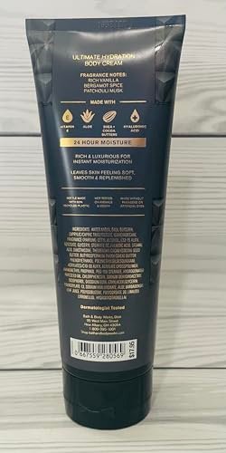 Bath & Body Works Vanilla Noir Body Cream, 8 oz (Pack of 2) - Rich Moisturizer for Silky Skin Avelisse