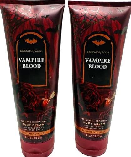 Bath & Body Works Vampire Blood Ultimate Hydration Body Cream 8 oz (Pack of 2) - Enchanting Fragrance & Deep Moisture Avelisse