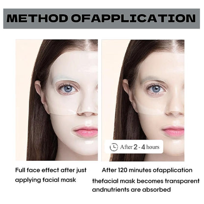 MKBLNP Collagen Face Mask - Hydrating Overnight Collagen Face Mask (6 pcs/1 Box) - Deep Collagen Anti Wrinkle Lifting Mask for Improved Elasticity, Firming, and Moisturizing