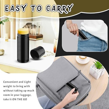 DMuuuDM 15 Pack 2 oz/60ml Plastic Deodorant Containers - Empty Round Twist-Up Solid Stick Tube for Homemade Deodorant, Shaving Soap, Heel Balm, Solid Lotion Bars - Top Fill, Black Avelisse
