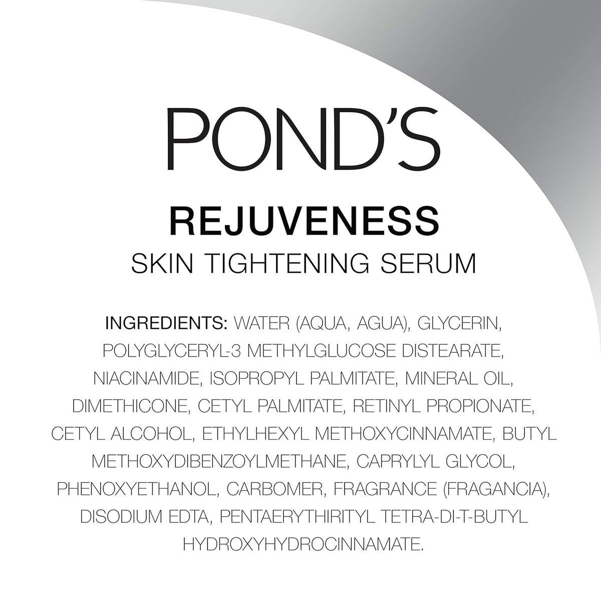 Pond's Rejuveness Skin Tightening Serum, Visibly Tightens Appearance of Skin & Helps Slow New Signs of Aging, 1.7 Fl Oz (2-Pack) Avelisse