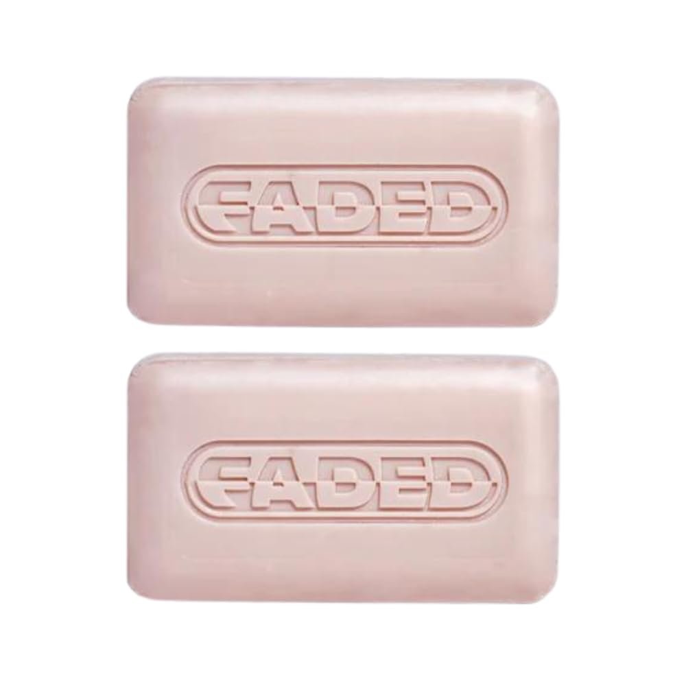 Faded Cleansing Bar for Face and Body | Kojic Acid, Vitamin C & Lactic Acid | Moisturizes | Vegan, Fragrance-Free, Safe for Sensitive Skin (2 Pack) Avelisse