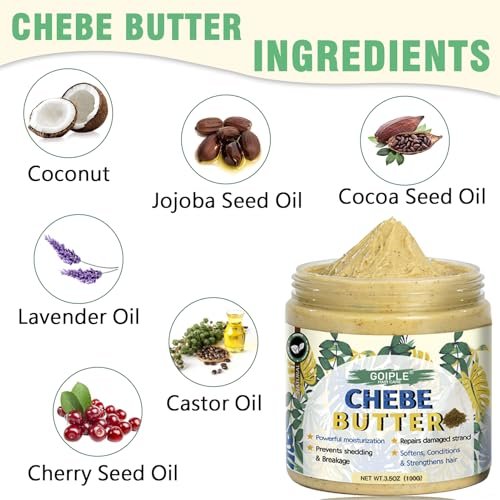 Natural Chebe Hair Oil for Hair Growth – Chebe Oil Moisturizer for Scalp, African Chebe Powder for Stronger, Thicker, Longer Hair, 10 in 1 Chebe Hair Growth Oil with Braid Bonnet for Sleeping Avelisse