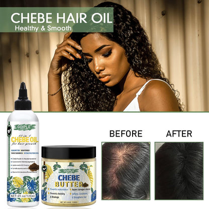 Natural Chebe Hair Oil for Hair Growth – Chebe Oil Moisturizer for Scalp, African Chebe Powder for Stronger, Thicker, Longer Hair, 10 in 1 Chebe Hair Growth Oil with Braid Bonnet for Sleeping Avelisse