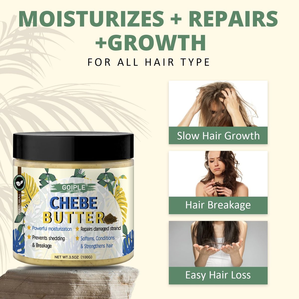 Natural Chebe Hair Oil for Hair Growth – Chebe Oil Moisturizer for Scalp, African Chebe Powder for Stronger, Thicker, Longer Hair, 10 in 1 Chebe Hair Growth Oil with Braid Bonnet for Sleeping Avelisse