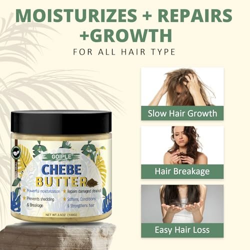 Natural Chebe Hair Oil for Hair Growth – Chebe Oil Moisturizer for Scalp, African Chebe Powder for Stronger, Thicker, Longer Hair, 10 in 1 Chebe Hair Growth Oil with Braid Bonnet for Sleeping Avelisse