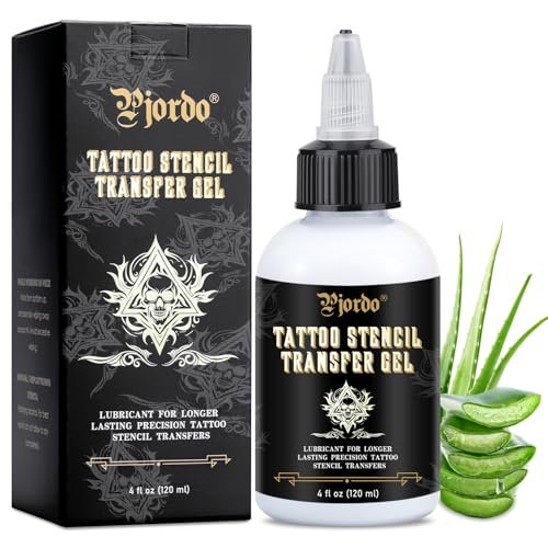Pjordo Tattoo Stencil Transfer Gel Solution – Professional Tattoo Transfer Gel for Stencil Application, Tattoo Supplies for Artists & Beginners - görsel 2