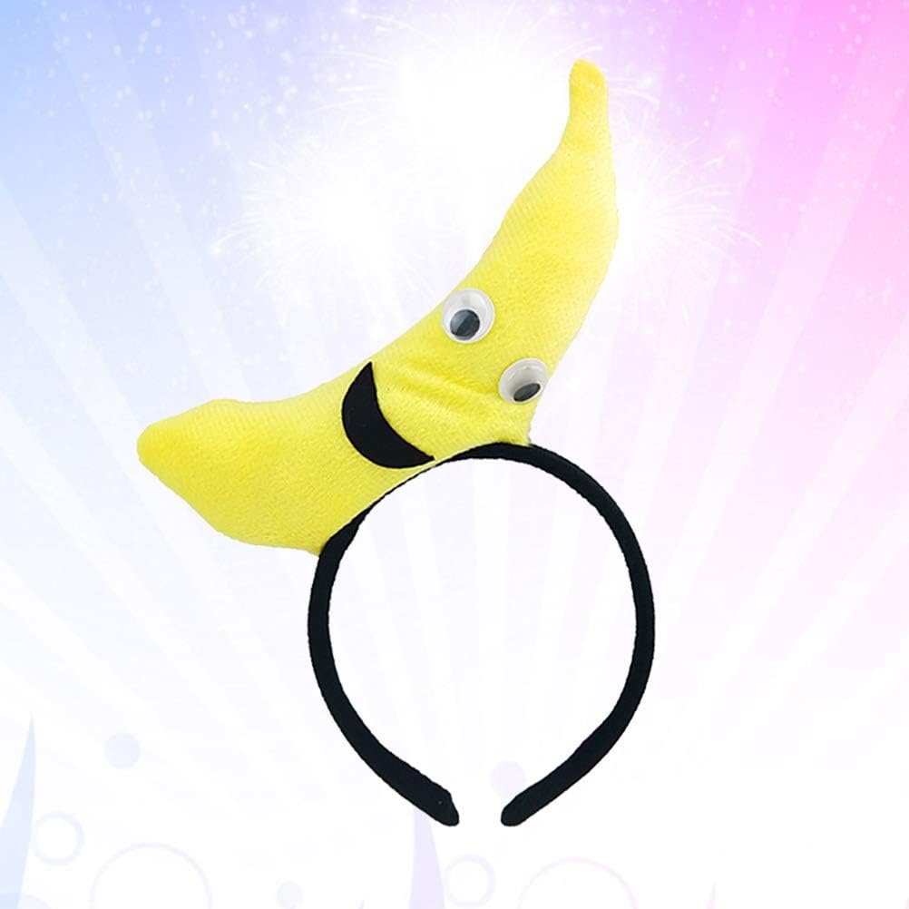 Calsgkspray Banana Headband – Fun Yellow Plush Food Headband for Parties, Costumes, and Everyday Wear - görsel 5
