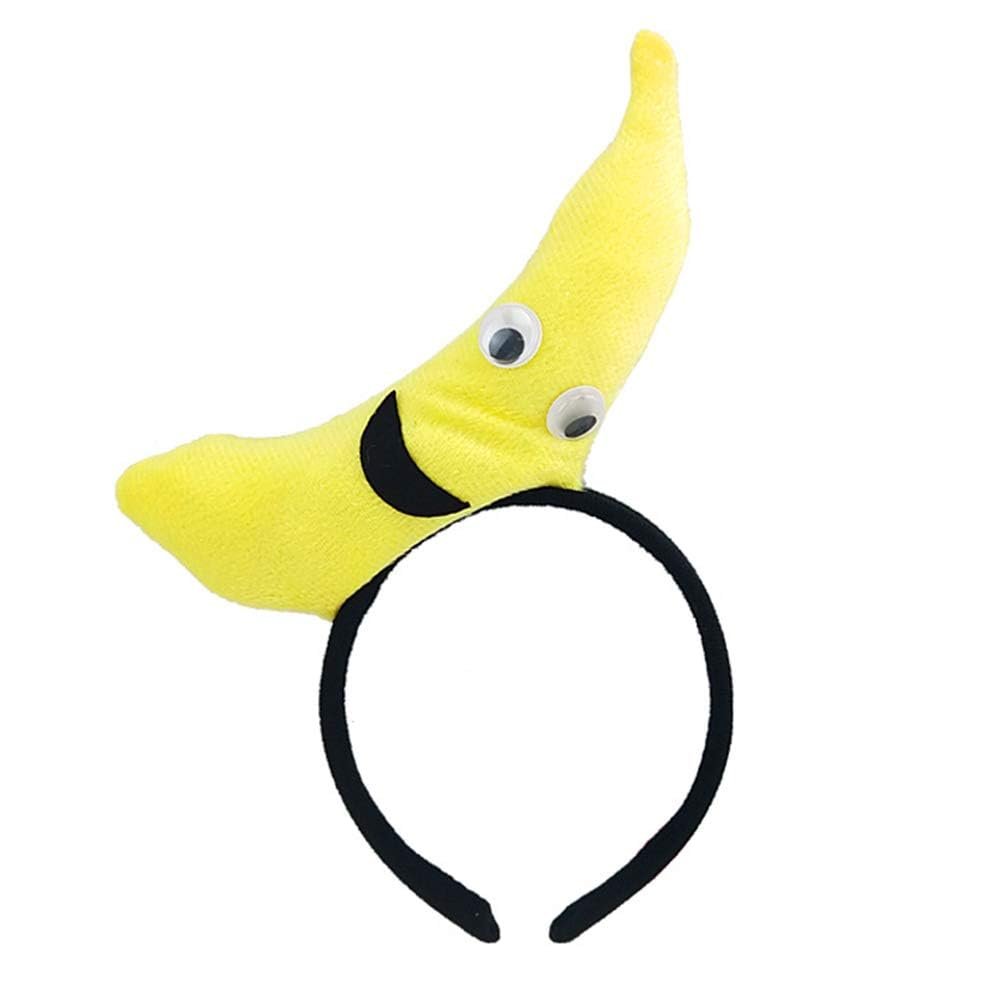 Calsgkspray Banana Headband – Fun Yellow Plush Food Headband for Parties, Costumes, and Everyday Wear - görsel 1