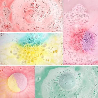 Organic Bath Bombs Women - Nature Bath Bombs for Women Relaxing - Lush Bath Bomb Gift Set - 16 Count Avelisse