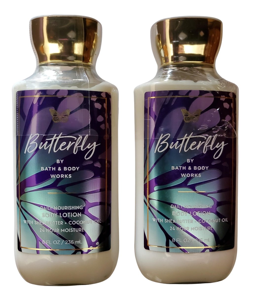 Bath & Body Works Butterfly Body Lotion 8 oz (Pack of 2) – Soft, Floral Hydration Avelisse