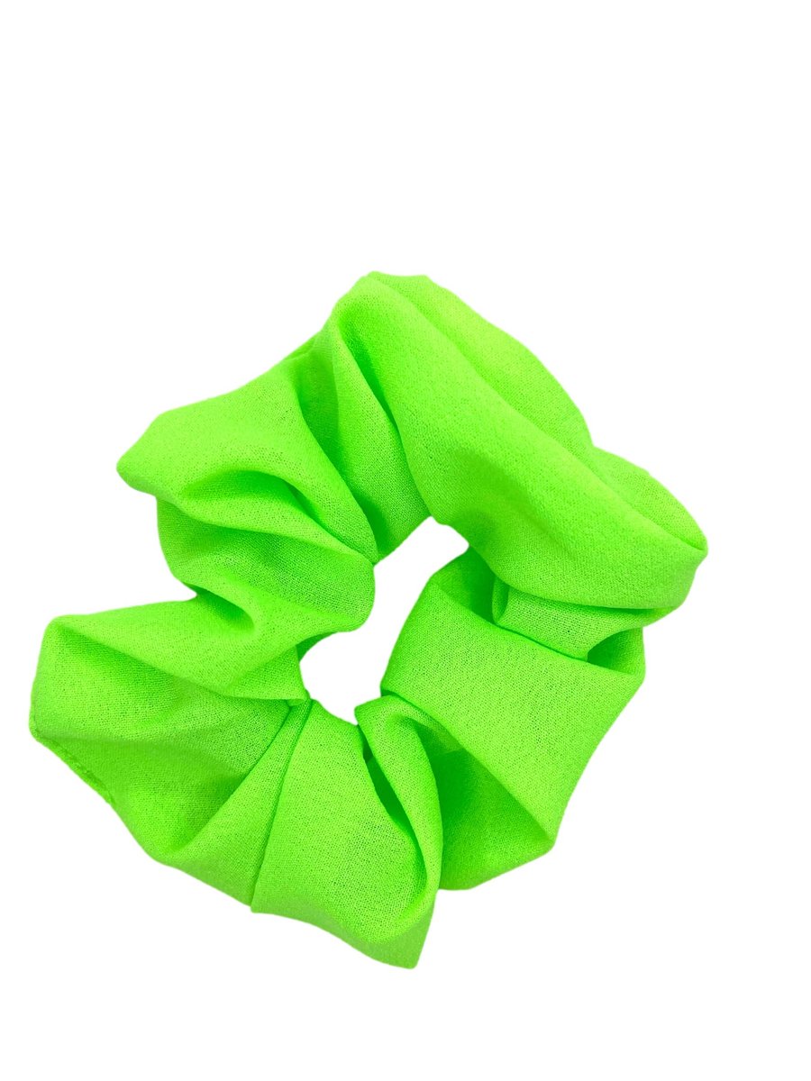 Neon Scrunchies for Hair - 5 Pack Vibrant 80s Hair Accessories for Women - görsel 4