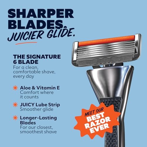 Dollar Shave Club VIP Shave Set: 4 Extra Close Refill Cartridges, Heavy Metal Handle, Shave Butter 3 oz & Razor Cover for Men Avelisse