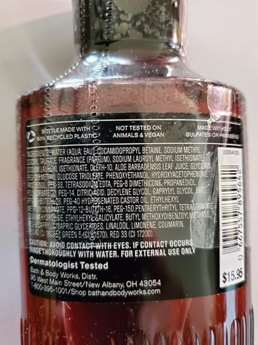 Bath & Body Works Men's Bourbon 3-in-1 Hair, Face & Body Wash Shower Gel and Body Cream 2 Piece Set Avelisse