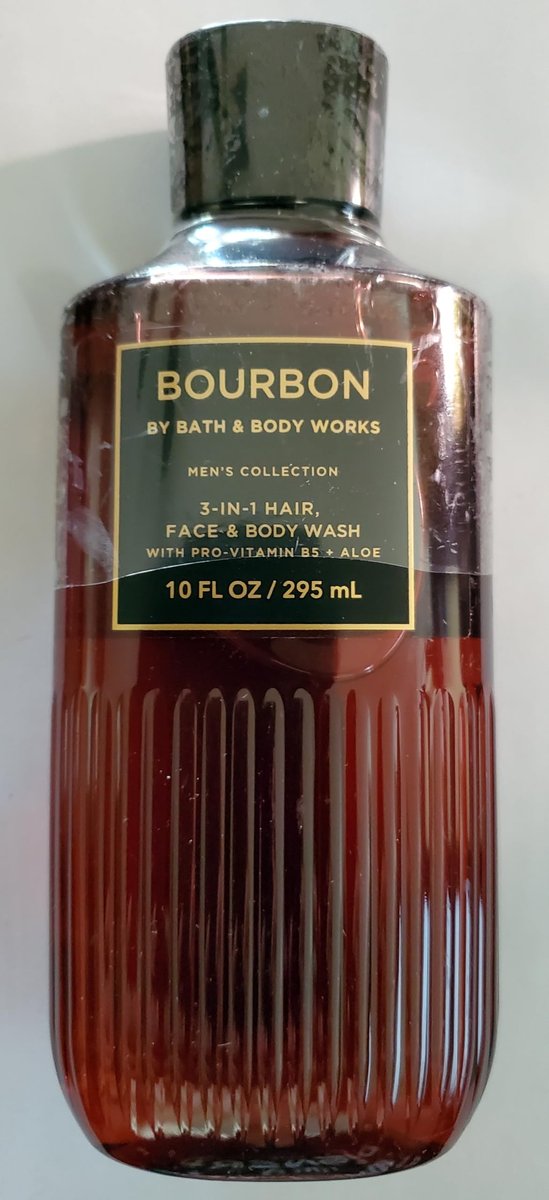 Bath & Body Works Men's Bourbon 3-in-1 Hair, Face & Body Wash Shower Gel and Body Cream 2 Piece Set Avelisse