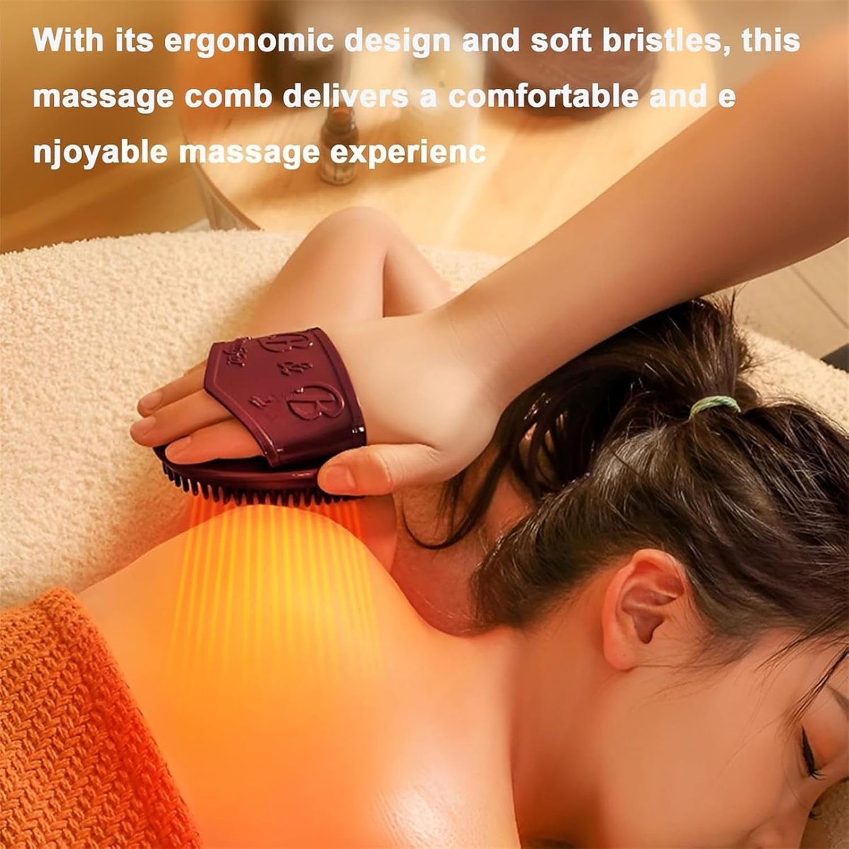 Meridian Brush Massage Brush 2-Pack - Professional Acupressure Body & Scalp Massager for Full Body Relaxation - Silicone Hair Brush for All Hair Types - görsel 7