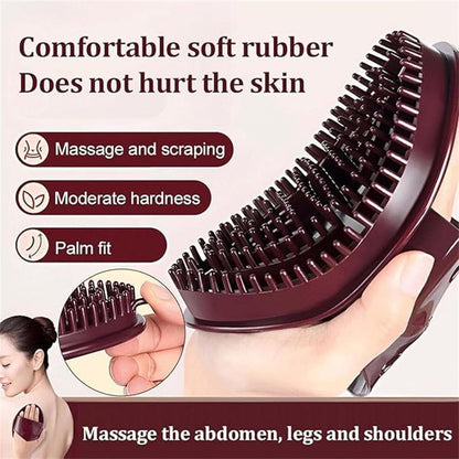 Meridian Brush Massage Brush 2-Pack - Professional Acupressure Body & Scalp Massager for Full Body Relaxation - Silicone Hair Brush for All Hair Types