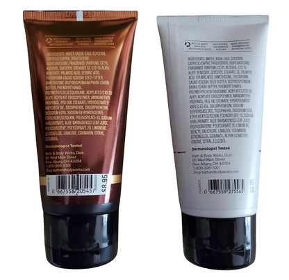 Bath & Body Works Travel Size Ultimate Hydration Body Creams: Whiskey Reserve & Mahogany Teakwood - Set of 2 (2.5 oz Each)