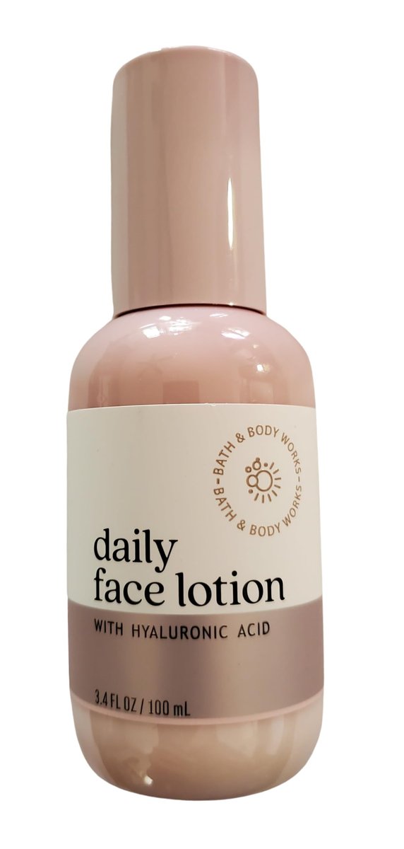 Bath & Body Works Daily Face Lotion with Hyaluronic Acid – 3.4 oz Hydrating Moisturizer Avelisse