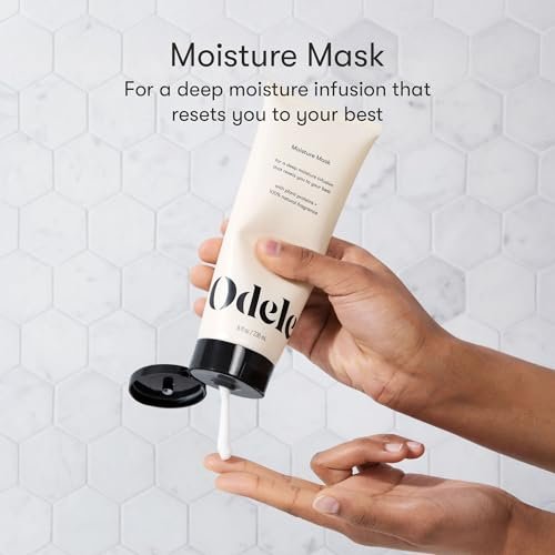 Odele Moisture Hair Mask - Deep Conditioning Treatment with Jojoba and Argan Oils for All Hair Types and Textures, 8 Fl Oz Avelisse