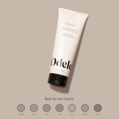 Odele Moisture Hair Mask - Deep Conditioning Treatment with Jojoba and Argan Oils for All Hair Types and Textures, 8 Fl Oz Avelisse