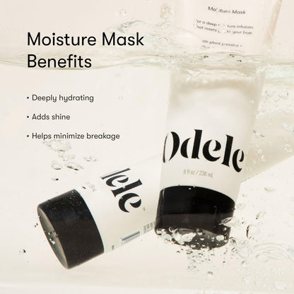 Odele Moisture Hair Mask - Deep Conditioning Treatment with Jojoba and Argan Oils for All Hair Types and Textures, 8 Fl Oz Avelisse