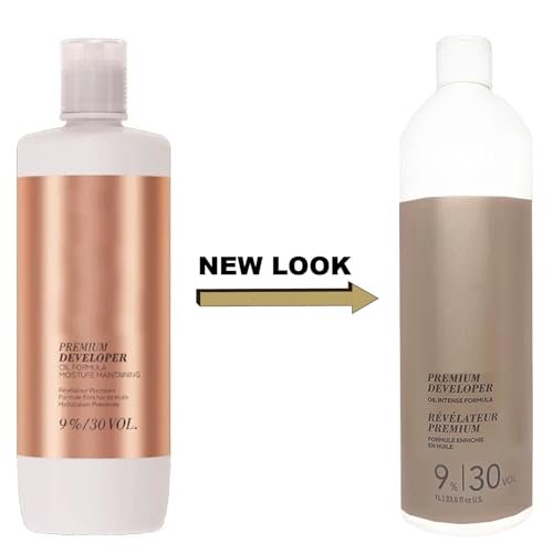 Blonde-Me Developer 9% 30 Volume 33.8 oz + M Hair Designs Tint Brush Comb Bundle - görsel 4