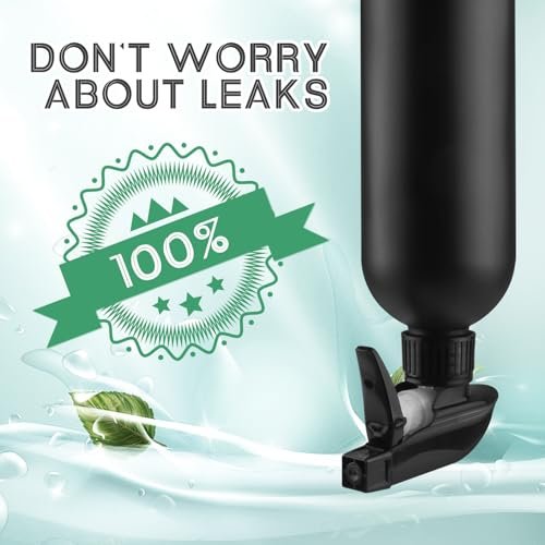 DMuuuDM 500ml/16 Oz Plastic Spray Bottles, Empty Heavy Duty Adjustable Fine Mist and Stream Container for Home Garden Plant, Essential Oils, Hair, Household Cleaning Solutions - Black, 6 Pack Avelisse
