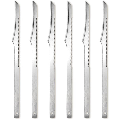 6-Piece Stainless Steel Pedicure Knife Tools Kit | Professional Foot Scrubber Set for Callus & Dead Skin Removal