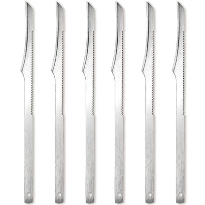 6-Piece Stainless Steel Pedicure Knife Tools Kit | Professional Foot Scrubber Set for Callus & Dead Skin Removal