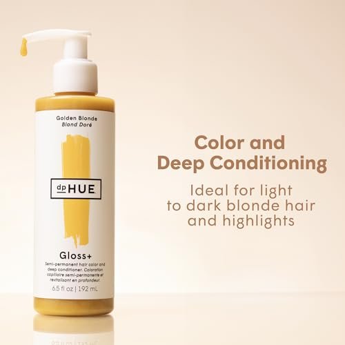 dpHUE Gloss+ Golden Blonde Hair Gloss - Revives Fading Color, Adds Shine, Lasts Up to 8 Washes Avelisse