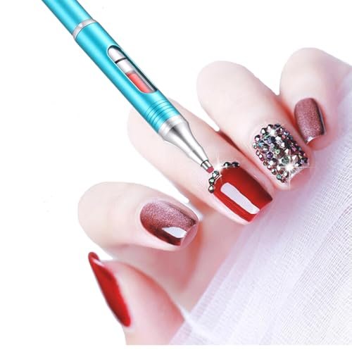 Yacig Diamond Art Pen – Refillable Wax Pen for Diamond Painting with Metal Multi Placer, Blue Avelisse