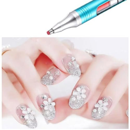 Yacig Diamond Art Pen – Refillable Wax Pen for Diamond Painting with Metal Multi Placer, Blue Avelisse