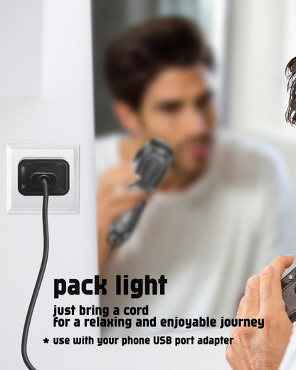 uijino Haokry Hair Clippers Charger - Replacement Power Cord for Haokry P-8900, 3.3ft with Cleaning Brush Avelisse