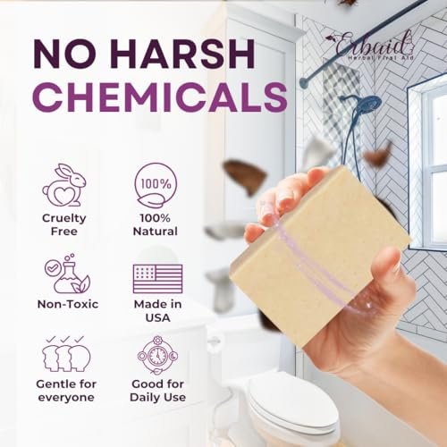 Eczema Soap Bar for Face and Body – All Natural Dermatitis, Psoriasis Treatment for Dry Itchy Sensitive Skin Relief – Gentle Detoxifying, Healing, Anti-Itch, Oatmeal Goat Milk Wash for Kids & Adults (Pack of 2) - görsel 8