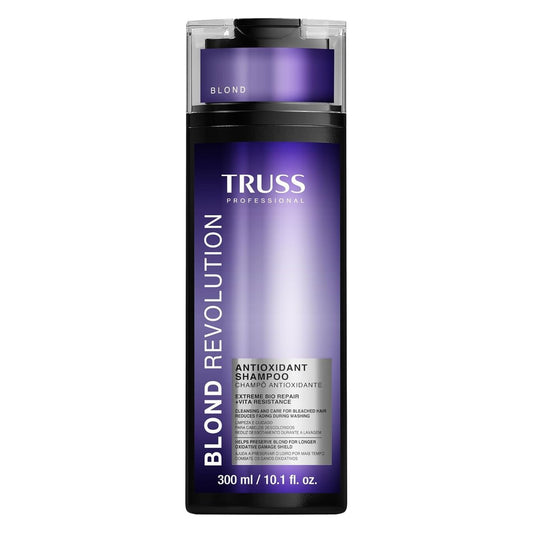 TRUSS Blond Revolution Blonde Shampoo - Gentle Cleansing Shampoo for Color Treated Hair - Preserves Luminous Blonde Coloring While Fighting Oxidation & Increasing Shine (10 fl oz) Avelisse