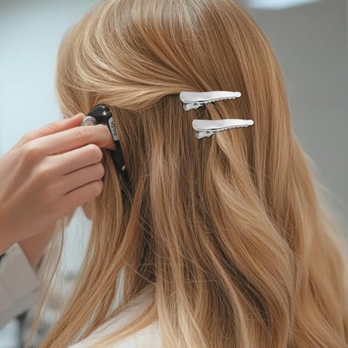 100 Pcs Silver Metal Alligator Hair Clips - Small Crocodile Hair Pins for Styling, Crafts & DIY Projects - görsel 11