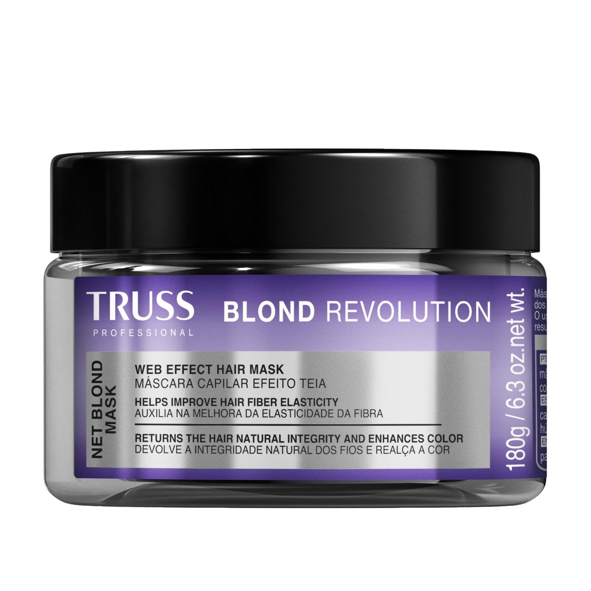TRUSS Blond Revolution Net Blond Hair Mask - Color-Enhancing Hair Repair Mask for Natural Health, Shine & Vibrancy (6.3 oz) Avelisse