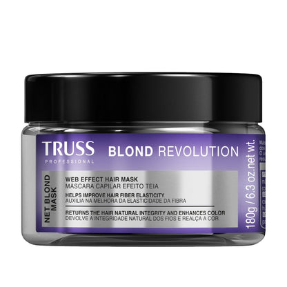 TRUSS Blond Revolution Net Blond Hair Mask - Color-Enhancing Hair Repair Mask for Natural Health, Shine & Vibrancy (6.3 oz) Avelisse