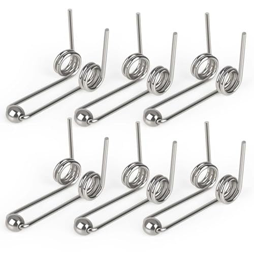 6-Pack Stainless Steel Hair Curling Torsion Spring Replacement for Perm Rods - 1.3mm x 30mm - görsel 2