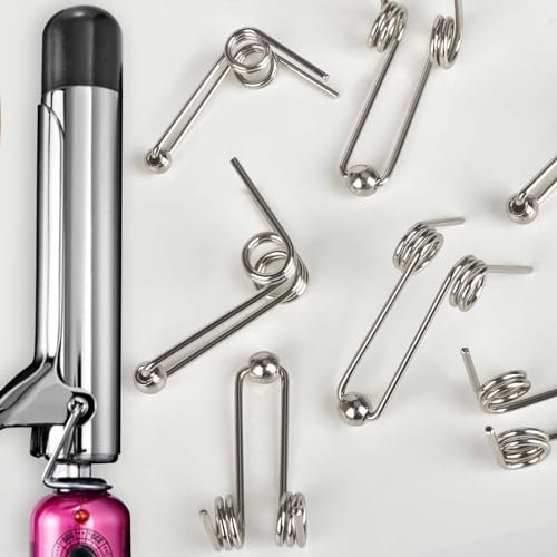 6-Pack Stainless Steel Hair Curling Torsion Spring Replacement for Perm Rods - 1.3mm x 30mm - görsel 10