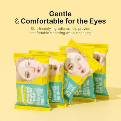 Ariul Purefull Lip & Eye Makeup Remover Pads – Oil-Infused Dual-Sided Pads, Gentle Exfoliation, Travel Friendly Compact Size, Korean Skincare (30 Pads x 3 Pack) Avelisse