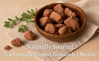 Organic Red Edible Clay Chunks - Natural, Pure, 4 oz for Eating and Skin Care