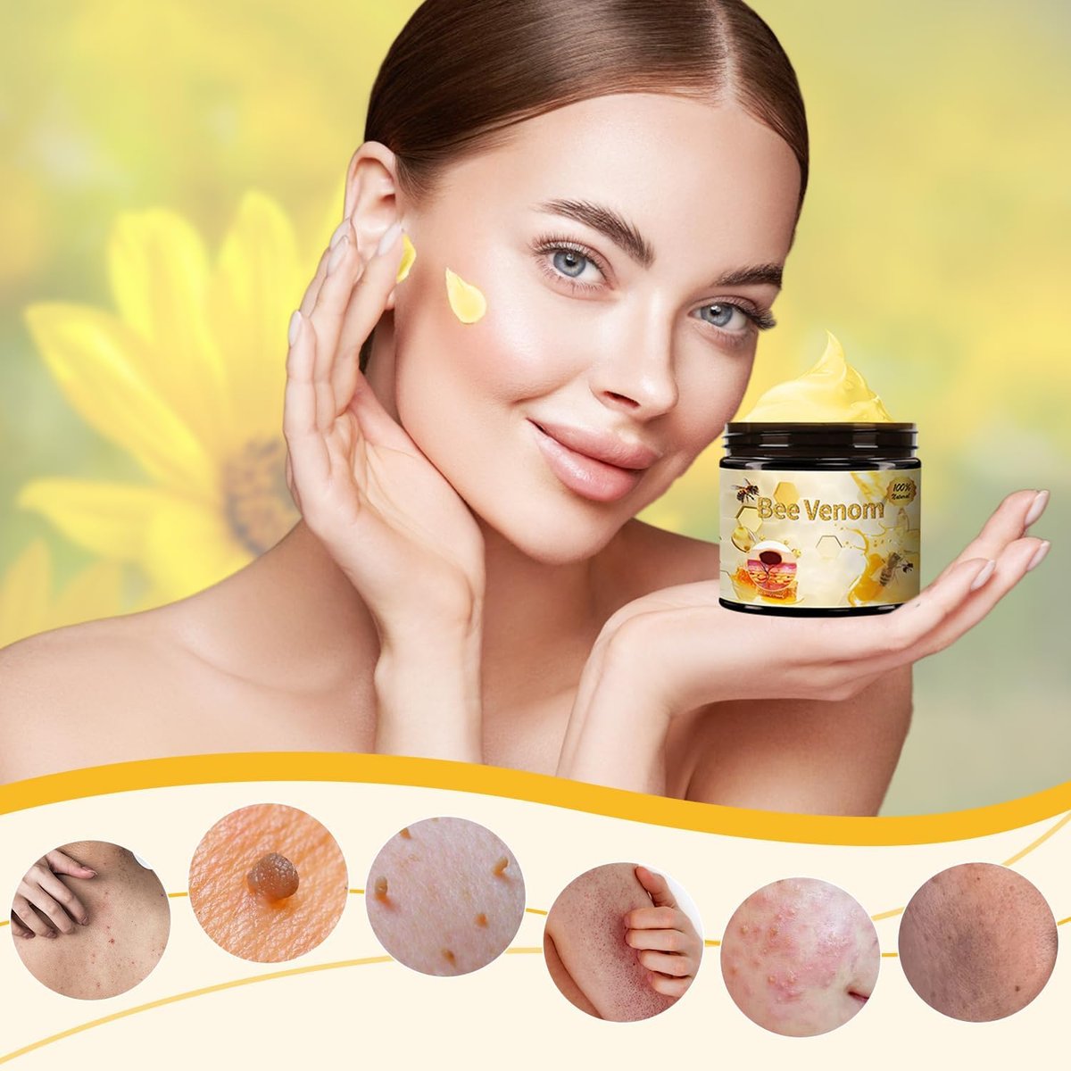 Bee Venom Treatment Cream 2026 New Professional Repair Cream for All Body Parts (2 Bottles) - Botou Face Moisturizer Avelisse
