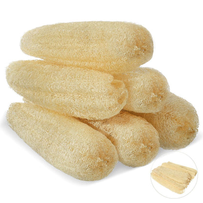 ZhouBoat 11.8 Inches Natural Loofah Sponges Pack of 6 for Kitchen Dishes Body Scrubber Avelisse