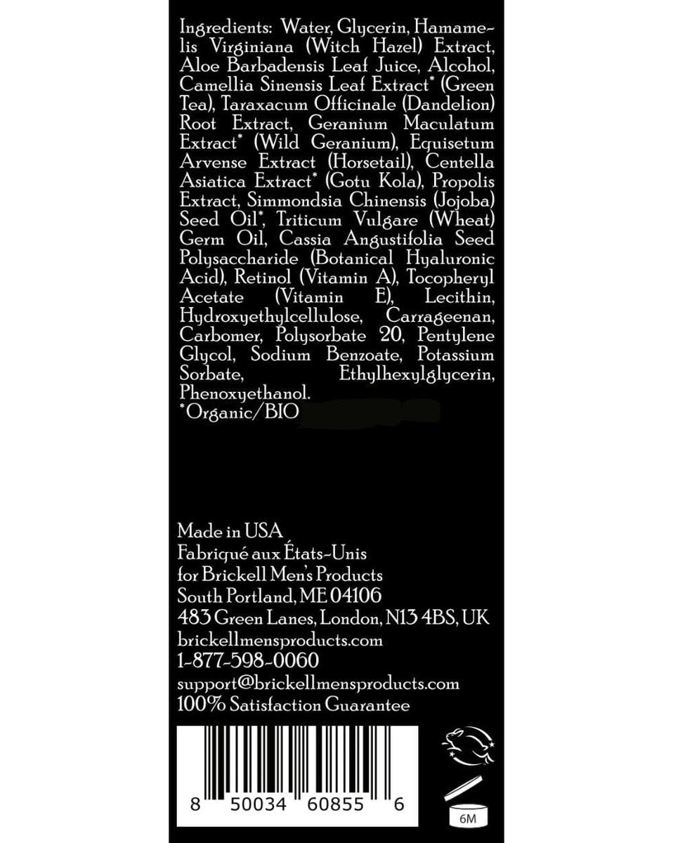 Brickell Men's Retinol Serum for Face and Eyes - Anti-Aging, Firming, and Deep Hydrating Skincare for Men, Fragrance Free, 1 oz Avelisse